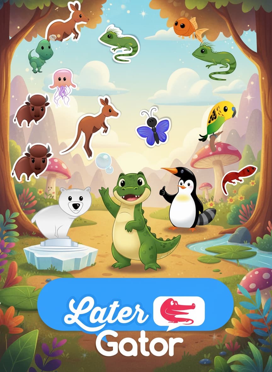 Later Gator: Animal Greetings